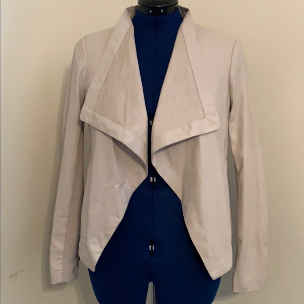 Faux Leather Tailored Jacket